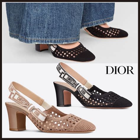 dior block heel|christian Dior heeled slide.